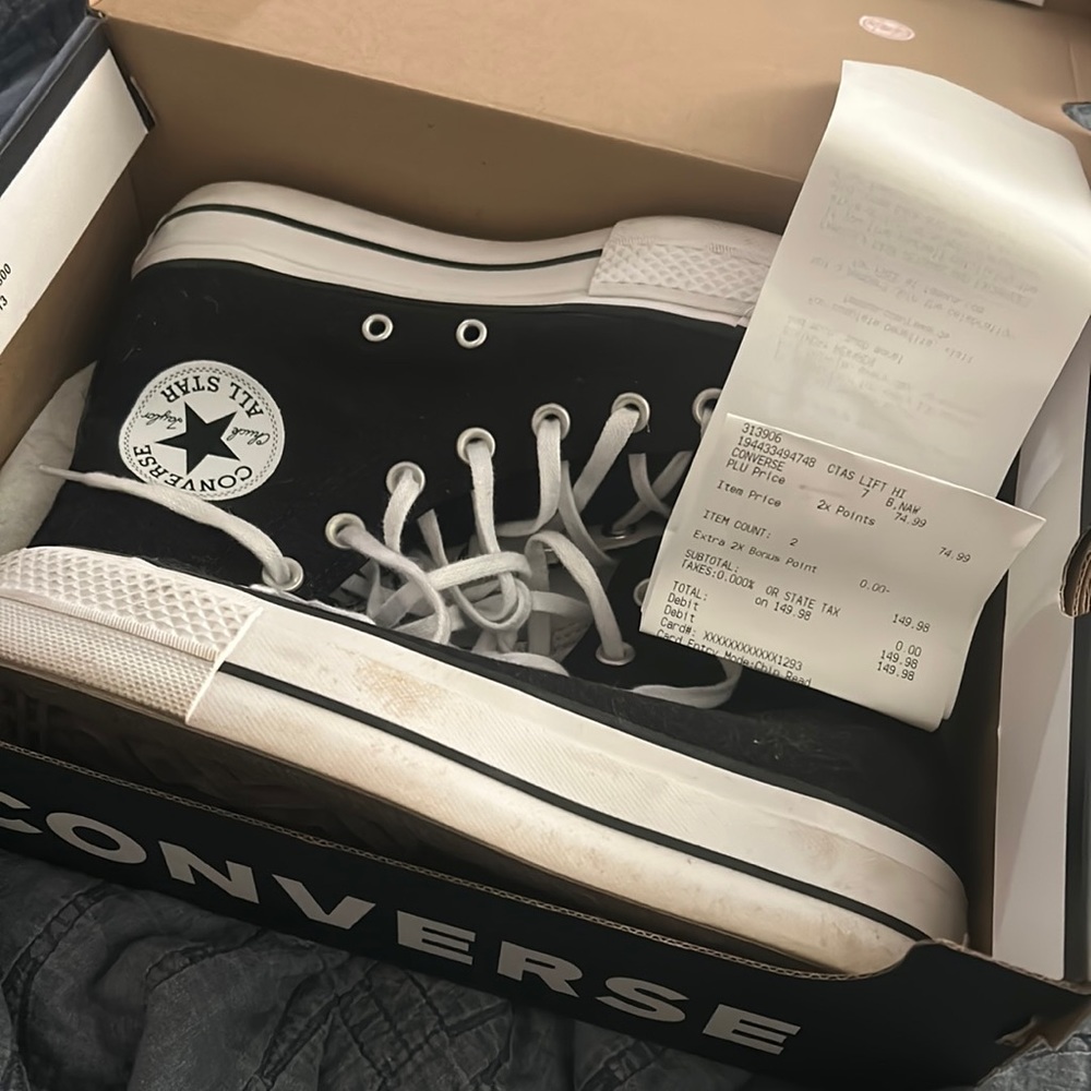 Cute Platform Black Converse - image 1